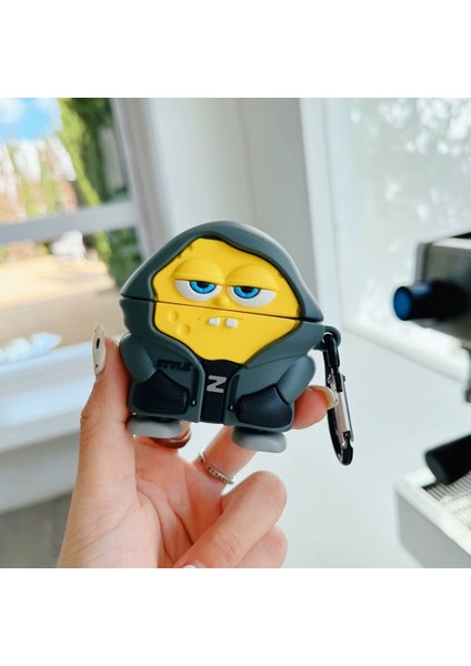 Airpods 4. Nesil (2024) Uyumlu Silikon Sevimli Cartoon Figürlü Kılıf