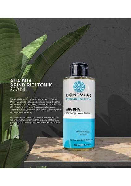 Aha - Bha Yağlı ve Karma Lekeli Ciltler için Arındırıcı Aydınlatıcı Yüz Toniği Glycolic Asit Hamamelis Etract fırsatları