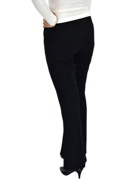 Kadın Ispanyol Paça Beli Lastikli Kumaş Pantolon BGL-ST04321 fırsatları