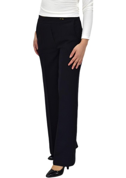 Kadın Bol Paça Beli Lastikli Kumaş Pantolon BGL-ST04322 fiyatları