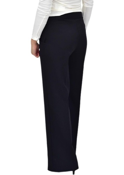 Kadın Bol Paça Beli Lastikli Kumaş Pantolon BGL-ST04322 fırsatları