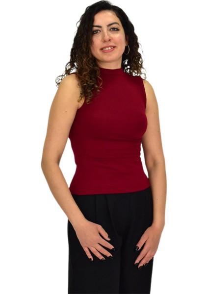 Kadın Düz Renk Vücuda Oturan Askılı Tişört BGL-ST04297 modelleri