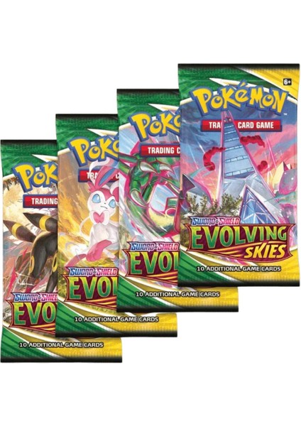 Pokemon Oyun Kartı Tcg Sword&shield Evolving Skies Booster Pack - 2 Paket (20 Kart)