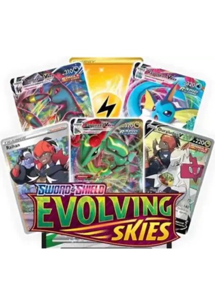 Pokemon Oyun Kartı Tcg Sword&shield Evolving Skies Booster Pack - 2 Paket (20 Kart)