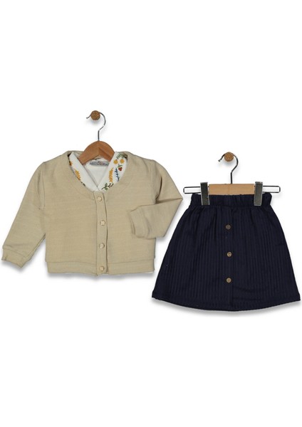 HIRKALI ETEKLİ 3'LÜ KIZ TAKIM