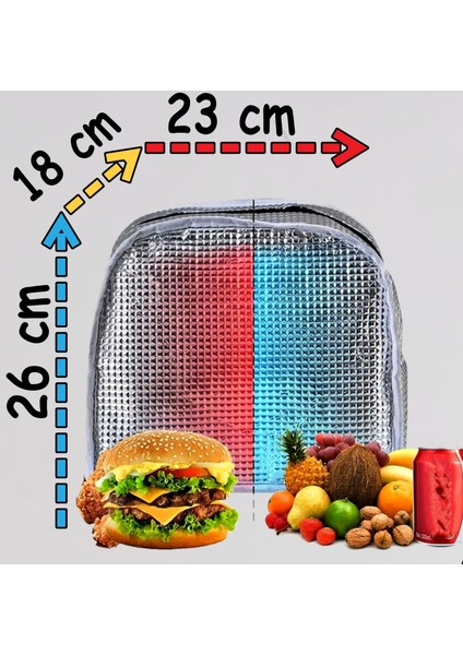 Sıcak, Soğuk Isı Yalıtımlı Termal Termoslu Yemek, Mama, Beslenme, Gıda Için Askılı Taşıma Çantası modelleri