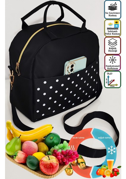 Sıcak, Soğuk Isı Yalıtımlı Termal Termoslu Yemek, Mama, Beslenme, Gıda Için Askılı Taşıma Çantası indirimleri