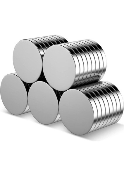 10 Adet Neodyum Mıknatıs 12X1.5 mm Dekoratif Magnet Güçlü Çekim