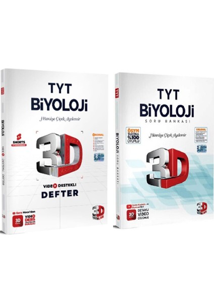 Tyt Biyoloji Video Destekli Defter ve Soru Bankası Seti (2 Kitap)