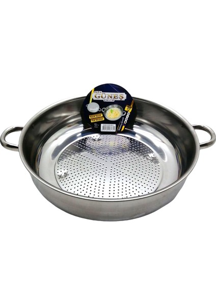 No-3 - 30CM Basık Süzek Metal Süzgeç-Findit
