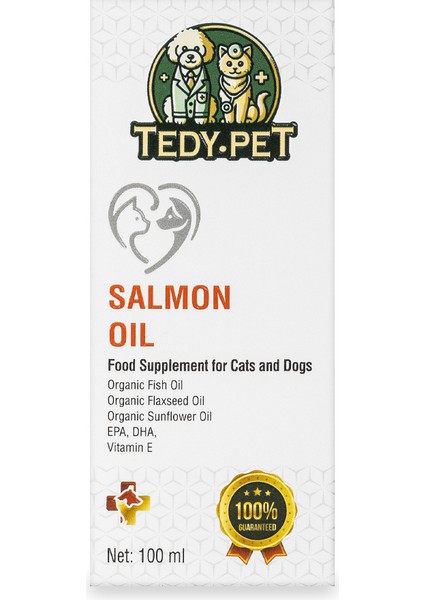 Tedypet Somon Yağı – Kedi & Köpekler Için Doğal Destek