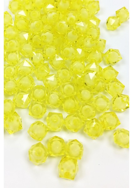 Küp Boncuk Içten Boncuklu Bileklik Çanta Boncuğu 10 mm 50 Gr Sarı - BNC454 fiyatları