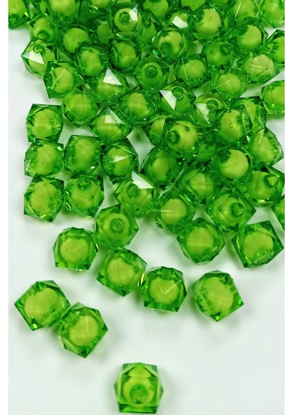 Küp Boncuk Içten Boncuklu Bileklik Çanta Boncuğu 10 mm 50 Gr Yeşil - BNC450 fiyatları