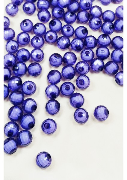 Dünya Boncuk Içten Boncuklu Bileklik Çanta Boncuğu 10 mm 50 Gr Eflatun - BNC461 fiyatları