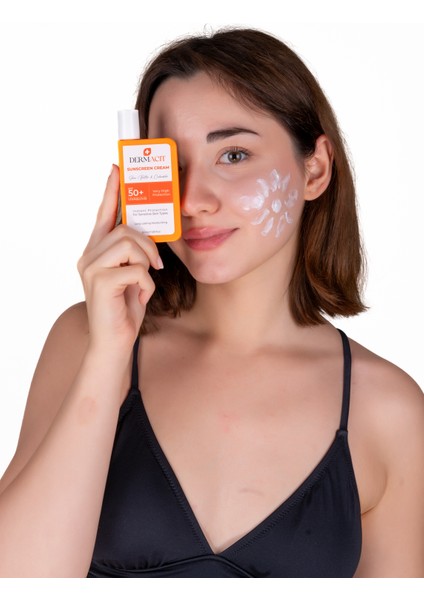 Dermacıt Hassas Ciltler Için Leke Karşıtı Güneş Kremi - Sunscreen Cream Spf 50+ (Uva & Uvb, 50ML)