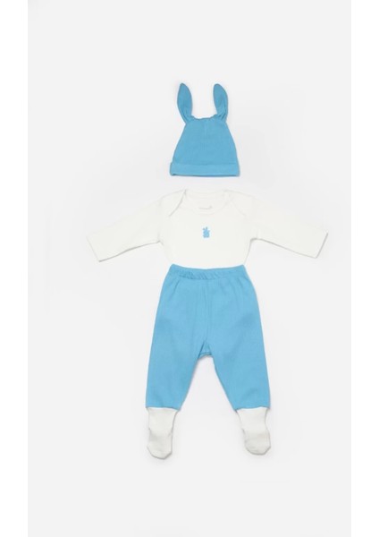 Bunny 3'lü Bebek Takım Mavi