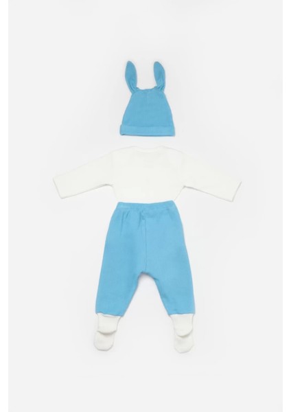 Bunny 3'lü Bebek Takım Mavi