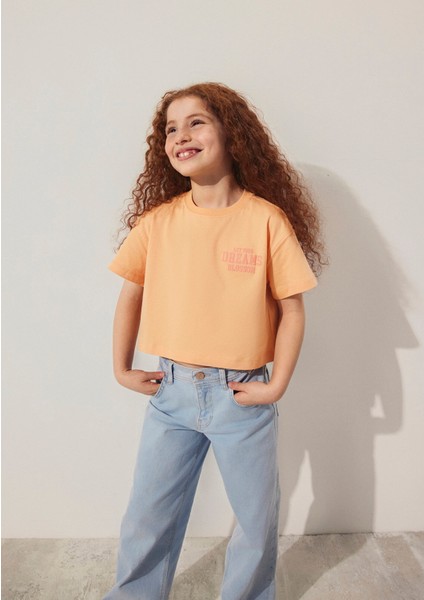 Baskılı Turuncu Tişört 7610271-84657