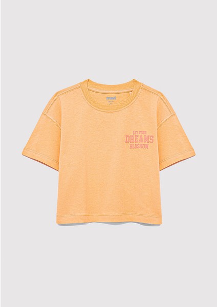 Baskılı Turuncu Tişört 7610271-84657 fiyatları