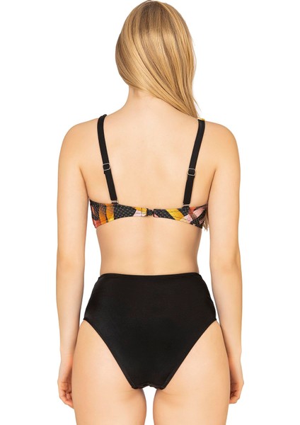 Kadın Çapraz Detaylı Toparlayıcı Yüksek Bel Bikini Takımı fiyatları