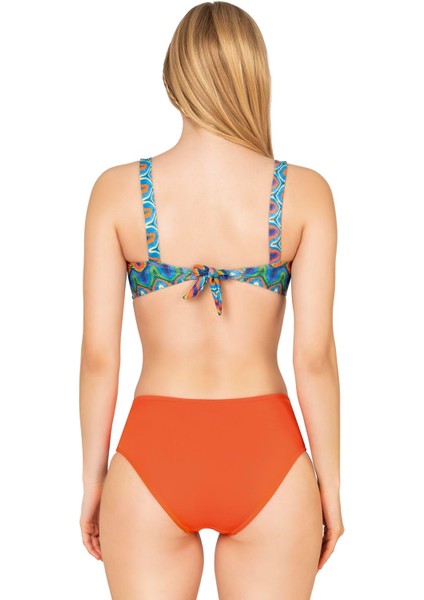 Kadın Dokulu Desenli Straplez Bikini Takımı fiyatları