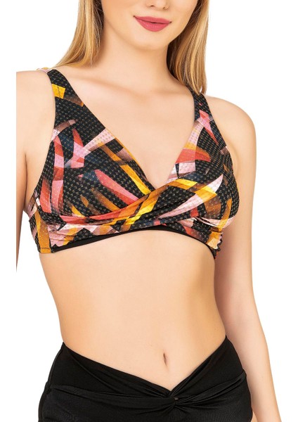 Kadın Çapraz Detaylı Toparlayıcı Yüksek Bel Bikini Takımı modelleri