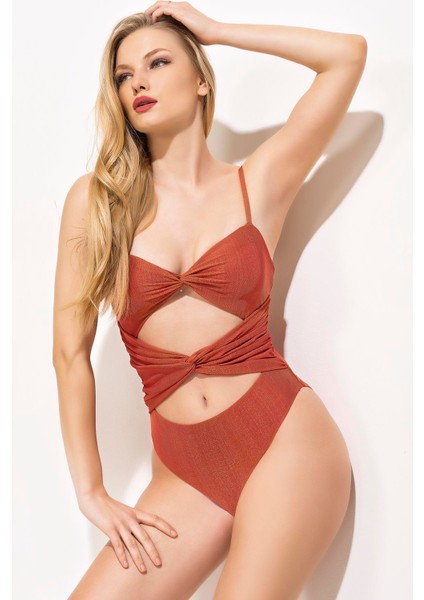 Kadın Bağlama Detaylı Kiremit Mayo