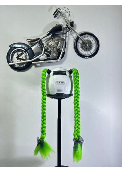 Motor & Motosiklet Kask Dış Aksesuar Çift Yeşil Örgü Saç