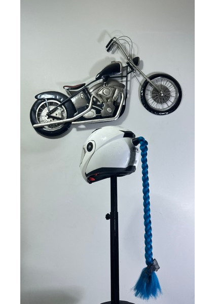 Motor & Motosiklet Kask Dış Aksesuar Tek Petrol Mavi Ombreli Örgü Saç fiyatları
