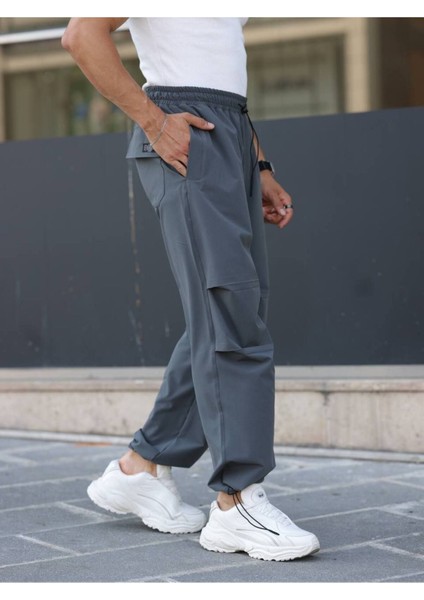 Erkek Yazlık Kumaş Baggy Ayarlanabilir Paça Beli Lastikli Paraşüt Pantolon modelleri