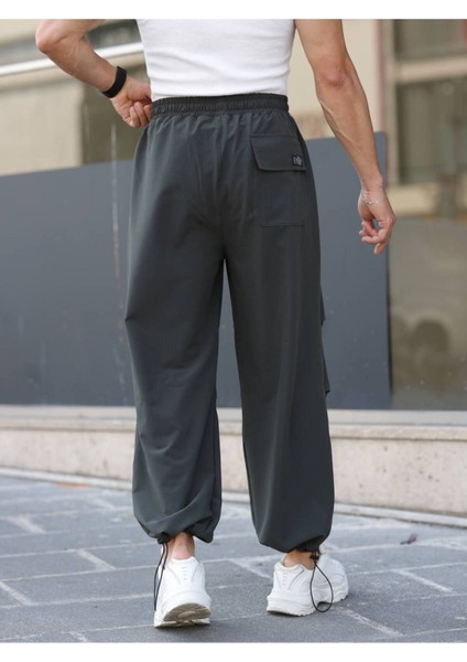 Erkek Yazlık Kumaş Baggy Ayarlanabilir Paça Beli Lastikli Paraşüt Pantolon modelleri