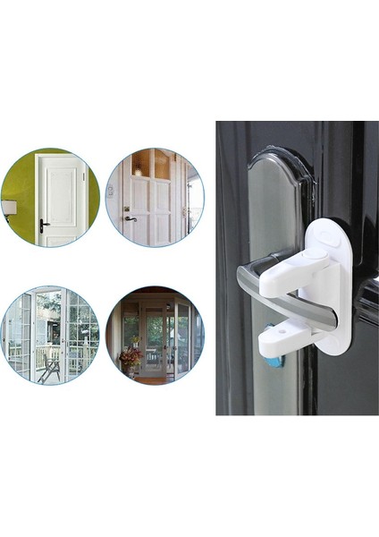 Çocuk Güvenlik Kilidi, Çocuk Kapı Kilidi, Kendinden Yapışkanlı Emniyet Kilidi Çok Fonksiyonlu Kilit 2 Adet fiyatları