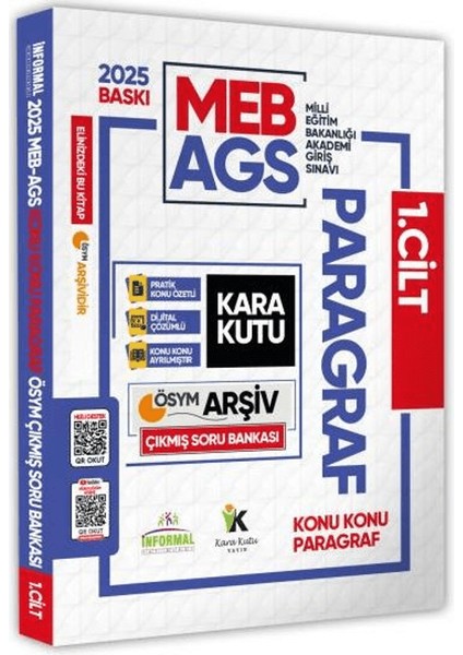 2025 Meb-Ags Türkçenin Kara Kutusu Paragraf 1 Konu Konu Ösym Çıkmış Soru Bankası Video / Pdf Çözümlü