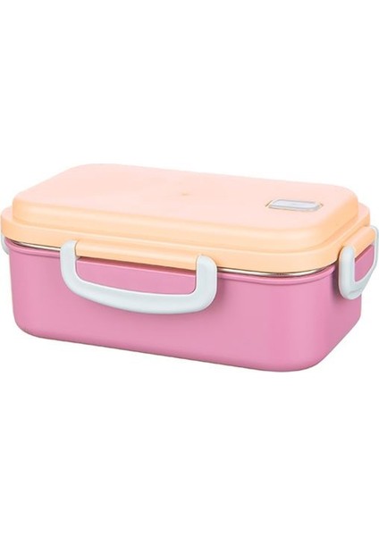 2 Bölmeli Paslanmaz Çelik Yemek Kabı Beslenme Kabi Saklama Kabı Lunch Box Renkli