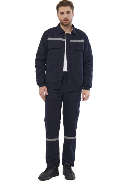 Mont 7/7 Gabardin %100 Pamuk Reflektörlü Kapitoneli Kışlık