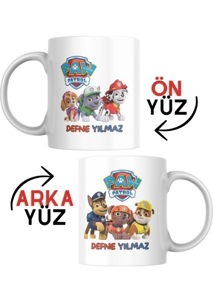 Çocuklar İçin Çift Taraflı Baskı Çizgi Film Karakterli Eğlenceli Paw Patrol Tasarımlı Kupa Bardak fiyatları