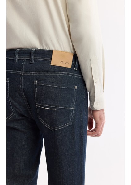 Erkek Indigo Slim Fit Silikon Yıkamalı Jean Pantolon A51y3530 indirimleri