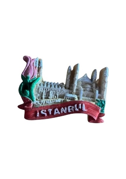 Polyester Istanbul Simgeleri ve Lale Temalı Buzdolabı Magneti modelleri