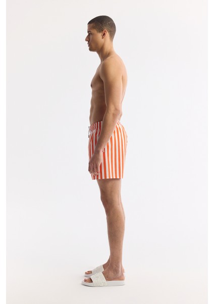 Erkek Mercan Hızlı Kuruyan Baskılı Çantalı Relaxed Fit Relaxed Fit Deniz Şortu A51Y3823 fiyatları