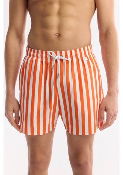 Erkek Mercan Hızlı Kuruyan Baskılı Çantalı Relaxed Fit Relaxed Fit Deniz Şortu A51Y3823 indirimleri