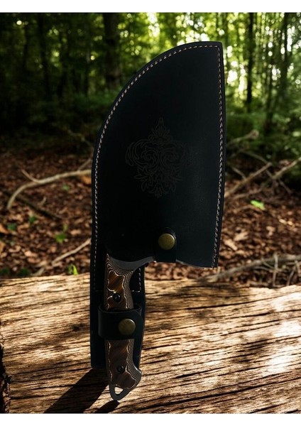 Werzalit Şef Bıçağı Özel Üretim Bıçak Almazan Serisi Kılıflı Kamp Bıçak modelleri