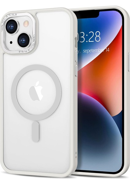 Iphone 15 Pro Max Uyumlu Kılıf Kamera Koruyuculu Magsafe Sarj Destekli Sağlam Mat Saydam Kapak