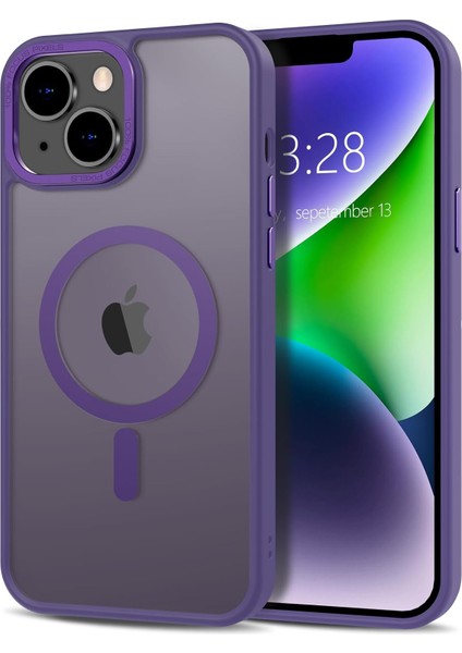 Iphone 15 Pro Max Uyumlu Kılıf Kamera Koruyuculu Magsafe Sarj Destekli Sağlam Mat Saydam Kapak