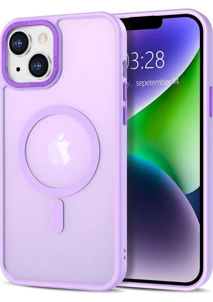 Iphone 15 Pro Max Uyumlu Kılıf Kamera Koruyuculu Magsafe Sarj Destekli Sağlam Mat Saydam Kapak