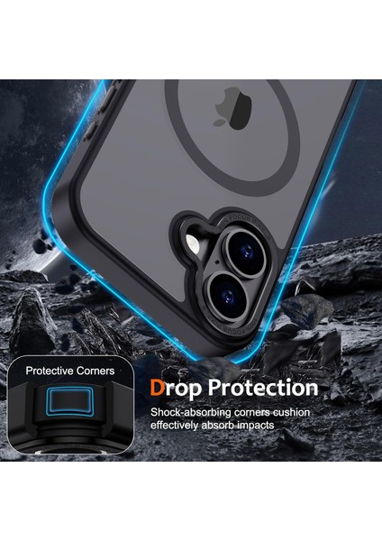 Iphone 16 Plus Uyumlu Kılıf Kamera Koruyuculu Magsafe Sarj Destekli Sağlam Mat Saydam Kapak fırsatları