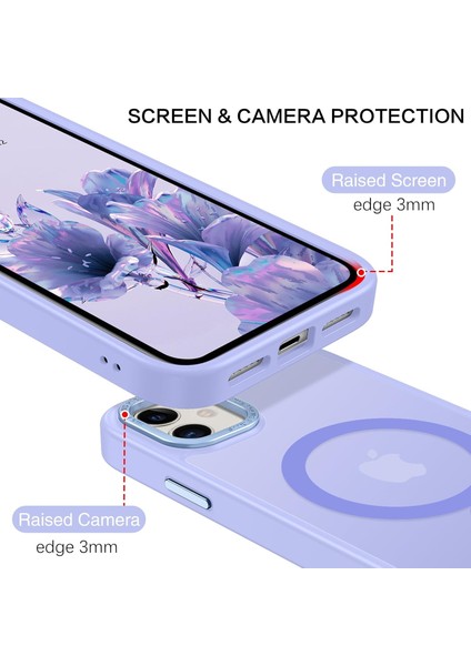 Iphone 12 Uyumlu Kılıf Kamera Koruyuculu Magsafe Sarj Destekli Sağlam Renkli Buton Mat Saydam Kapak fırsatları
