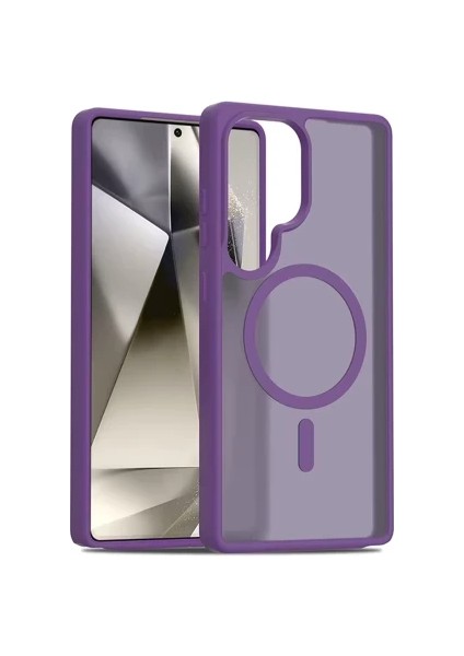 Samsung Galaxy S23 Ultra Uyumlu Kılıf Kamera Koruyuculu Magsafe Sarj Destekli Sağlam Saydam Kapak