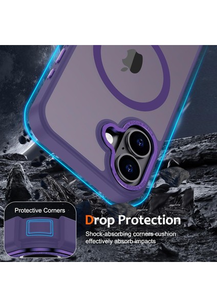 Iphone 16 Plus Uyumlu Kılıf Kamera Koruyuculu Magsafe Sarj Destekli Sağlam Mat Saydam Kapak fırsatları