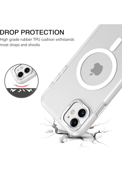 Iphone 11 Uyumlu Kılıf Kamera Koruyuculu Magsafe Sarj Destekli Sağlam Renkli Buton Mat Saydam Kapak fırsatları