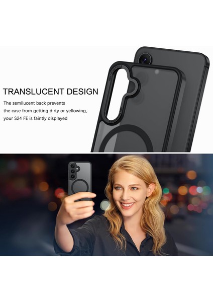 Samsung Galaxy S24 Uyumlu Kılıf Kamera Koruyuculu Magsafe Sarj Destekli Sağlam Saydam Kapak indirimleri